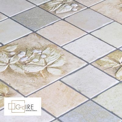 PVC Wall Panel – Grape & Tile Design