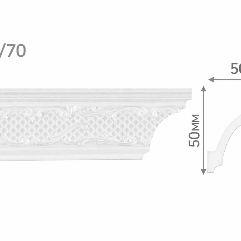 Polystyrene Ceiling Molding (120-70) 50 x 50 mm